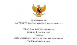 Perkal APBKal Grogol Tahun 2025